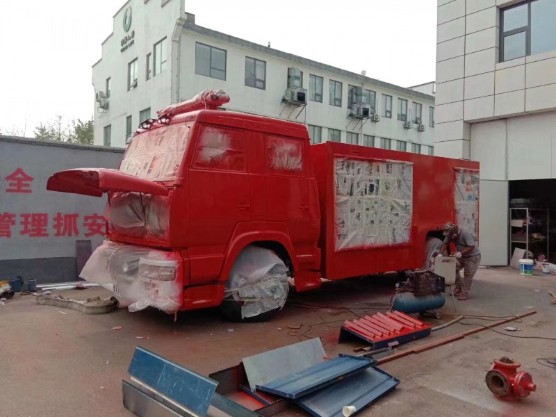 濟寧我公司給本地消防大隊改裝消防上裝系統1